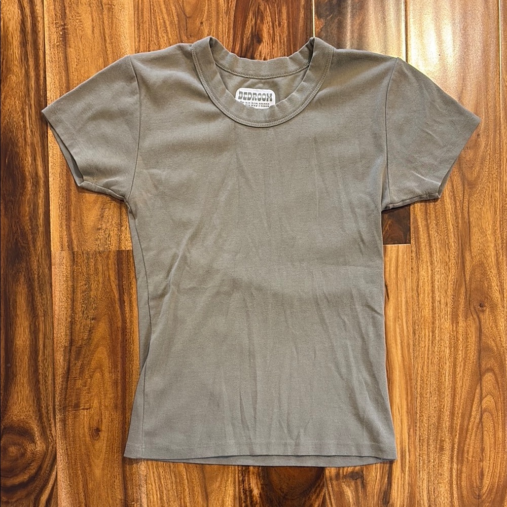 Big Bud Press Khaki Grey Baby Tee
